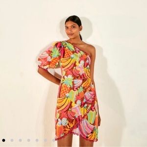 Farm Rio Fruit Salad Mini Dress